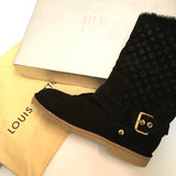 Louis Vuitton Black Shearling Boots