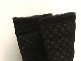 Louis Vuitton Black Shearling Boots