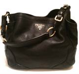 Prada Cervo Black Hobo