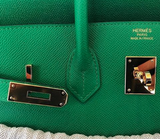 Hermes Birkin Bag 35 Bambou Gold Hardware