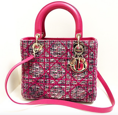 Lady Dior Mini Limited Pink Tweed